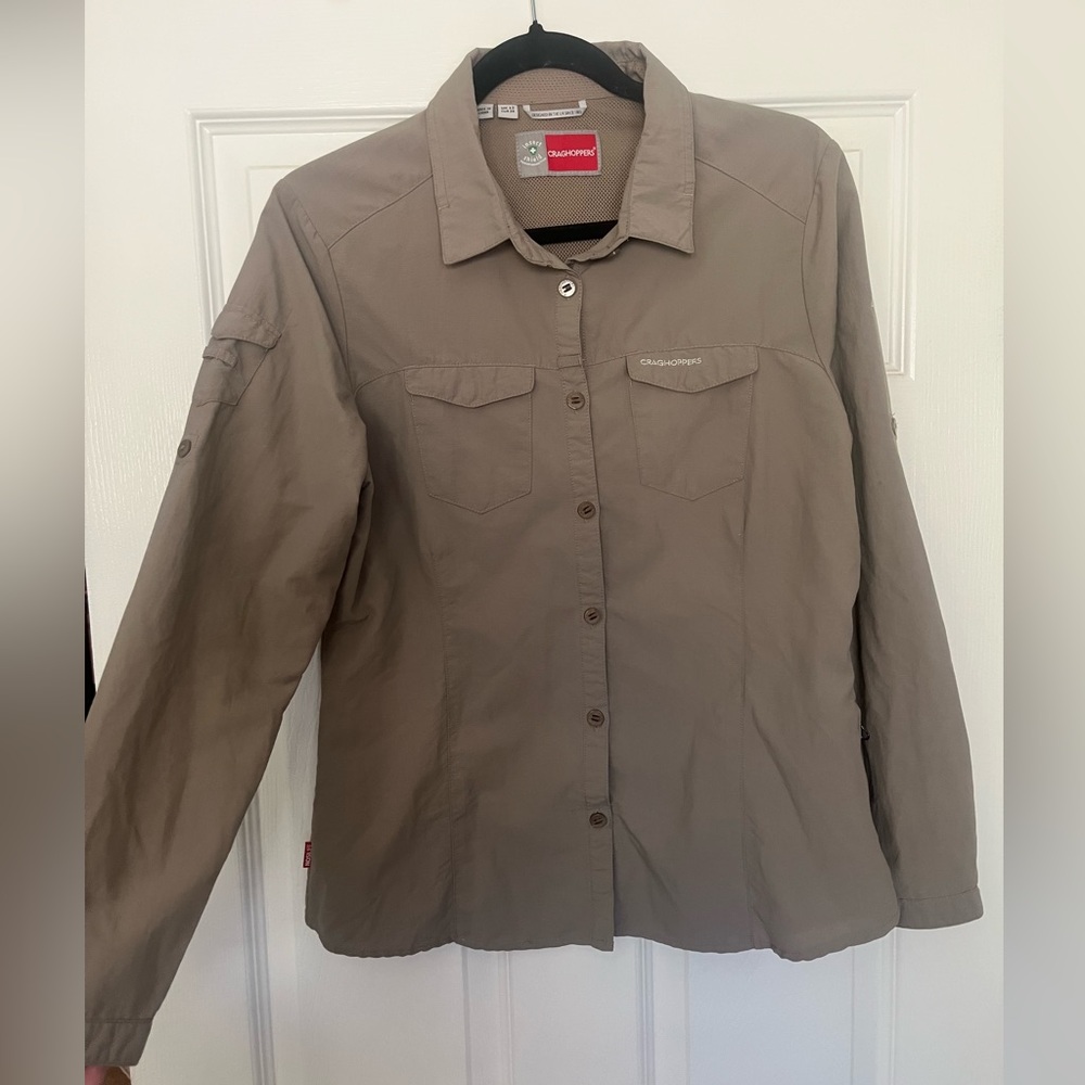 Insect Shield Craghoppers Beige Jacket - S/M Fit camping